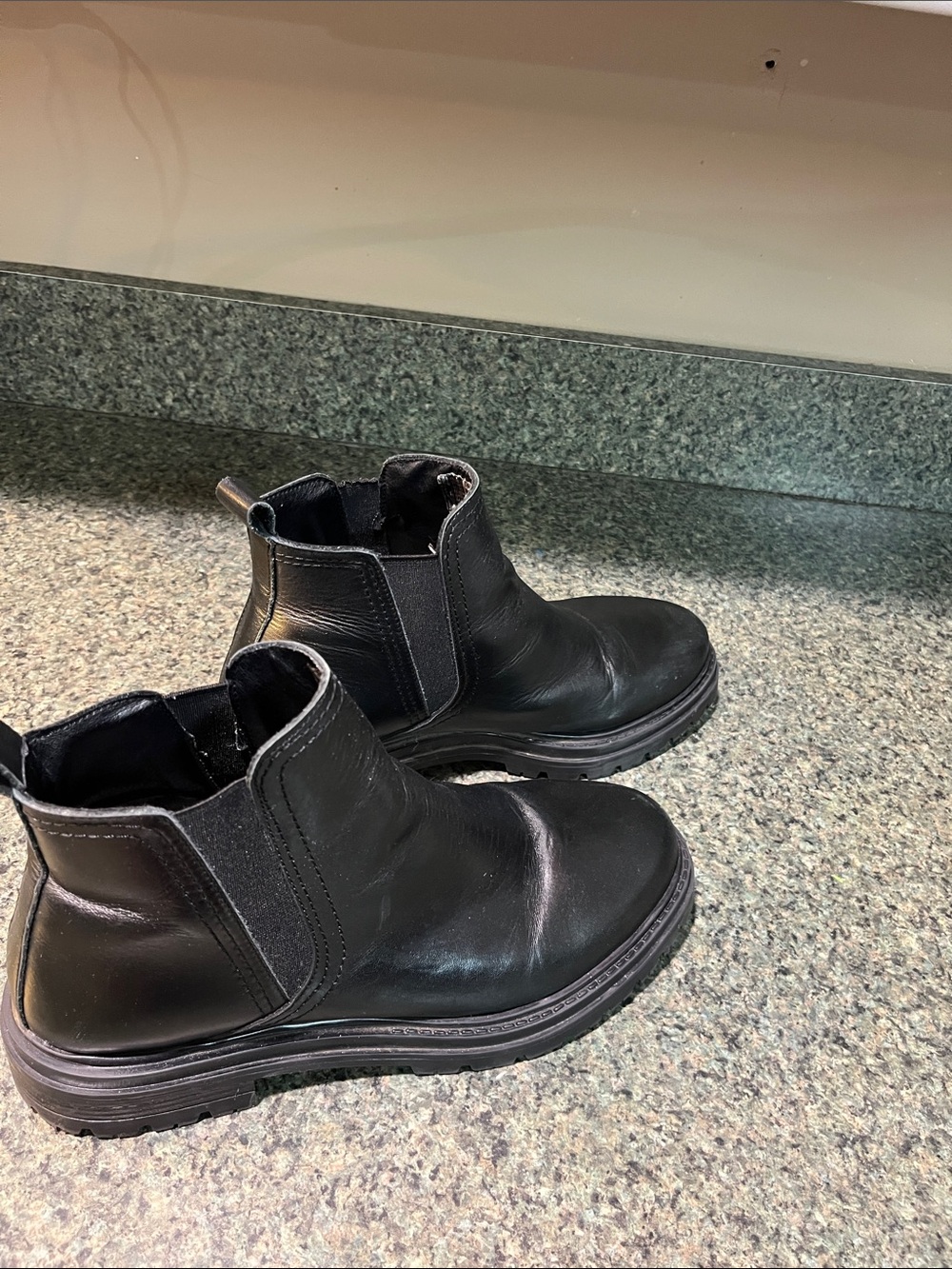 Steve Madden Black Boots - Classic Slip-On Style - Picture 7 of 10